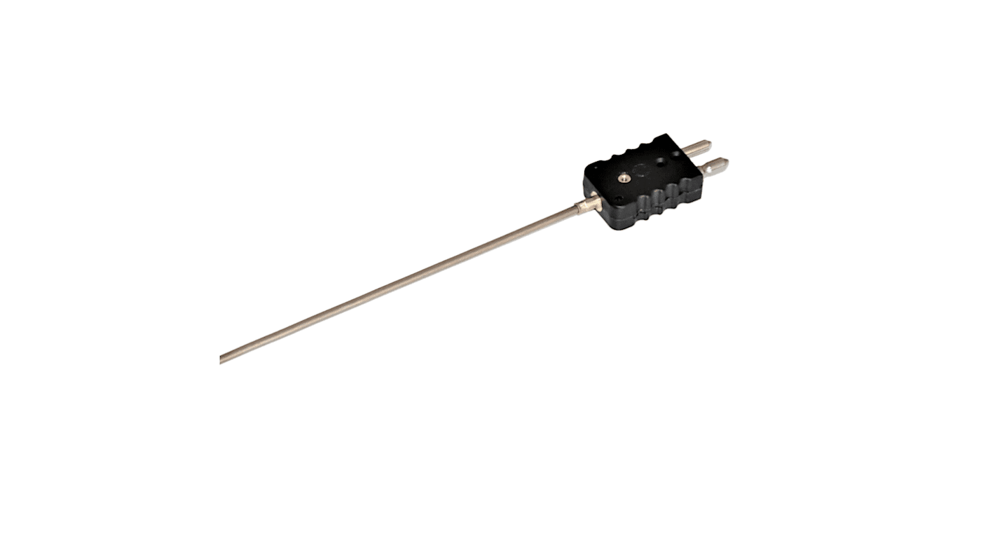 Termopar tipo J Electrotherm, Ø sonda 3mm x 200mm, temp. máx +700°C, conexión Conector estándar