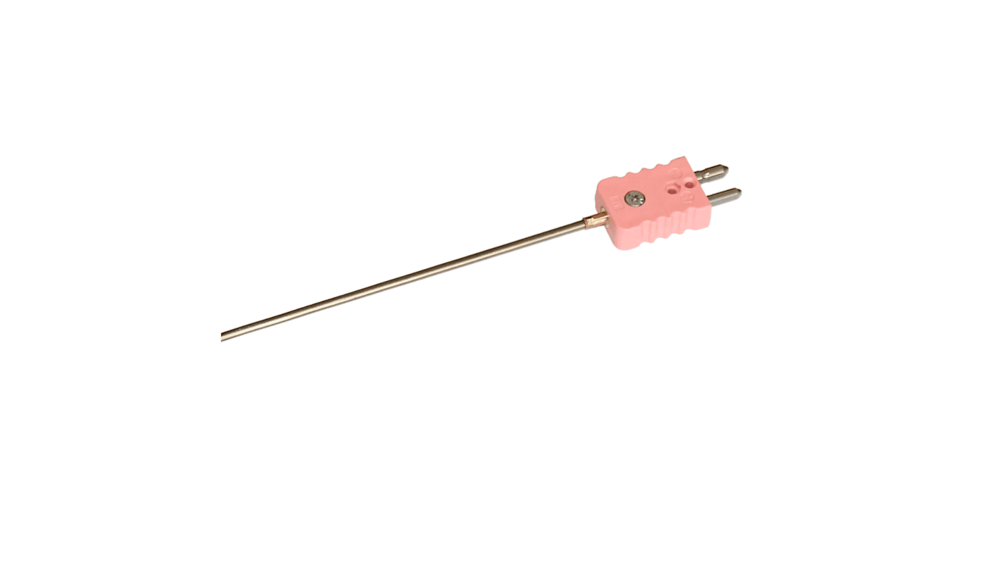 Termopar tipo N Electrotherm, Ø sonda 3mm x 200mm, temp. máx +1000°C, conexión Conector estándar