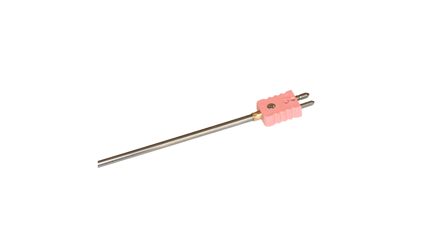 Electrotherm282 Type N Thermocouple 500mm Length, 6mm Diameter, 0°C → +1000°C