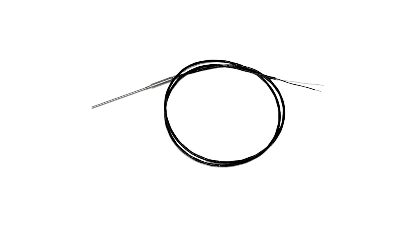 Electrotherm294 Type J Thermocouple 300mm Length, 1.5mm Diameter, 0°C → +205°C