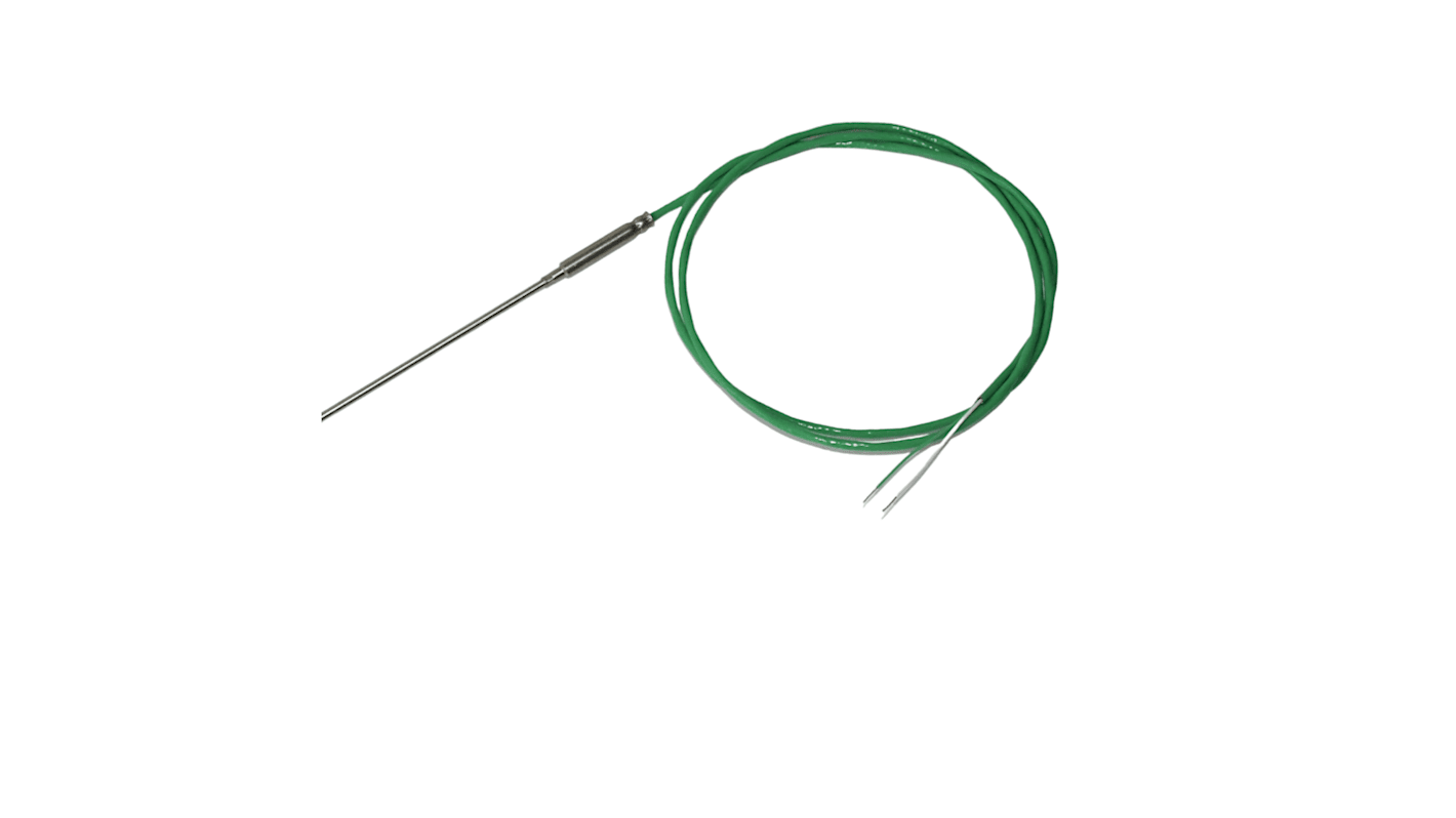 Electrotherm294 Type K Thermocouple 300mm Length, 1.5mm Diameter, 0°C → +205°C