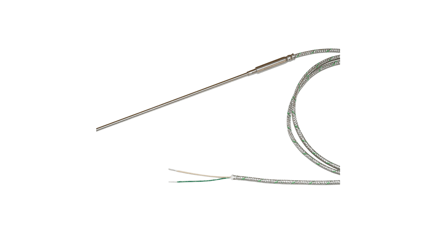 Electrotherm Type K Termoelement, Inconel, følerlængde: 200mm, 0°C til +350°C