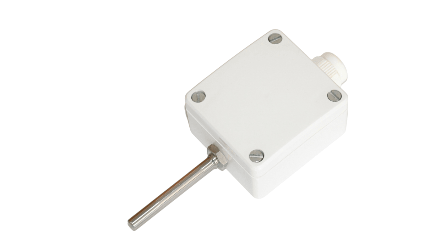 Sensor RTD PT100 Electrotherm de 3 hilos, sonda: Ø 6mm, long. 80mm, temp. -30°C → +70°C