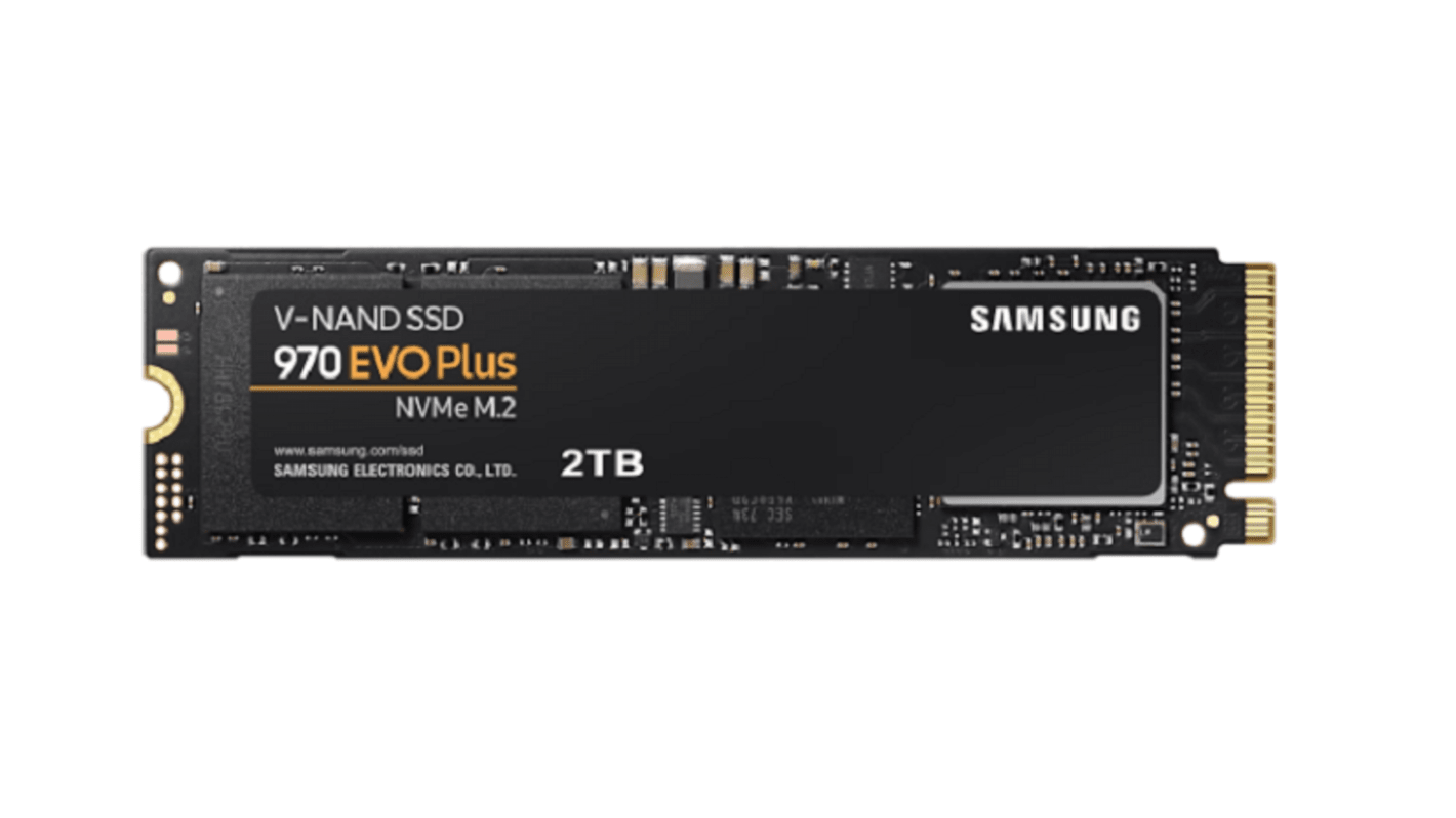 Samsung SAMSUNG 970 EVO Plus, M.2 (2280) Intern SSD NVMe 1.3, PCIe Gen 3.0 x4, V-NAND MLC, 2 TB, Intern, SSD