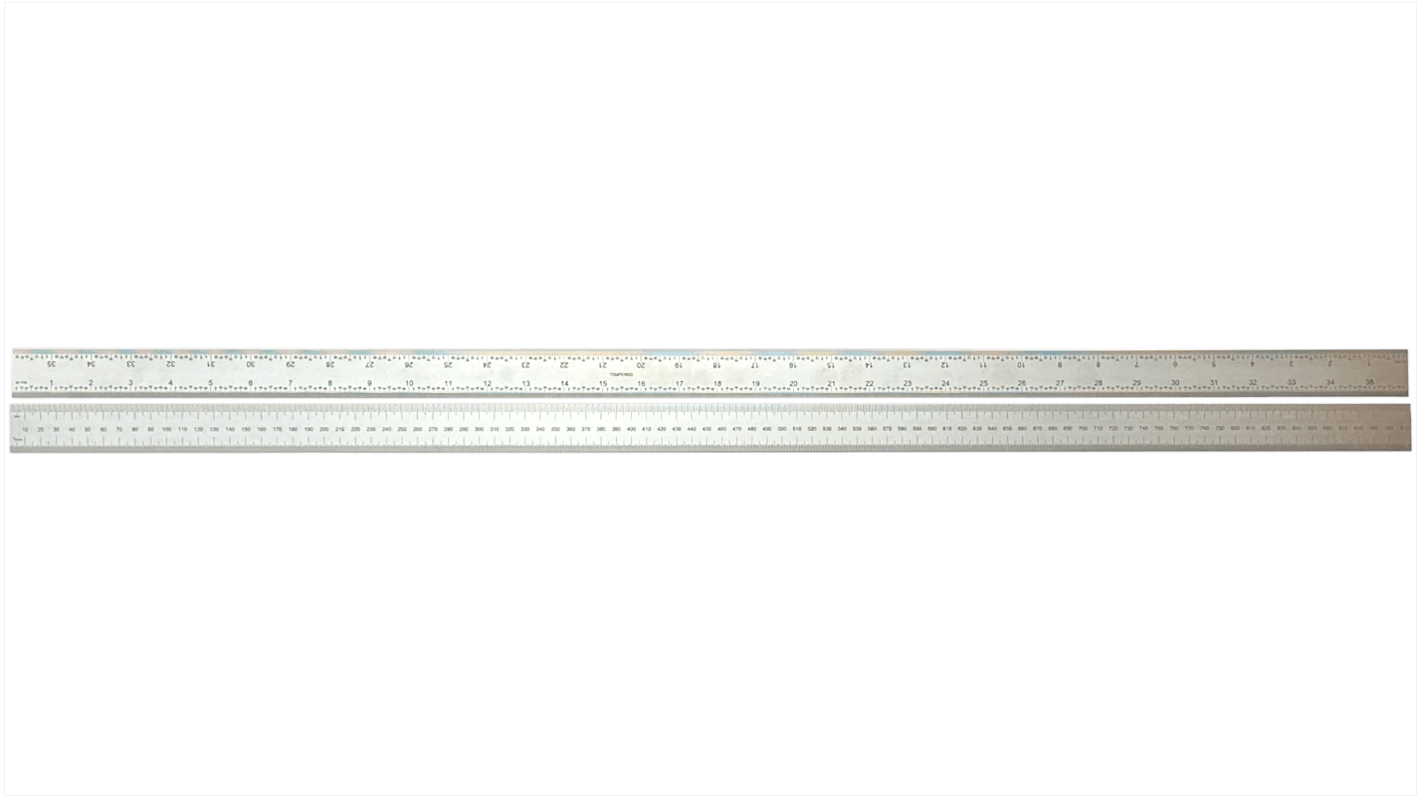 900mm Steel Imperial, Metric Rule