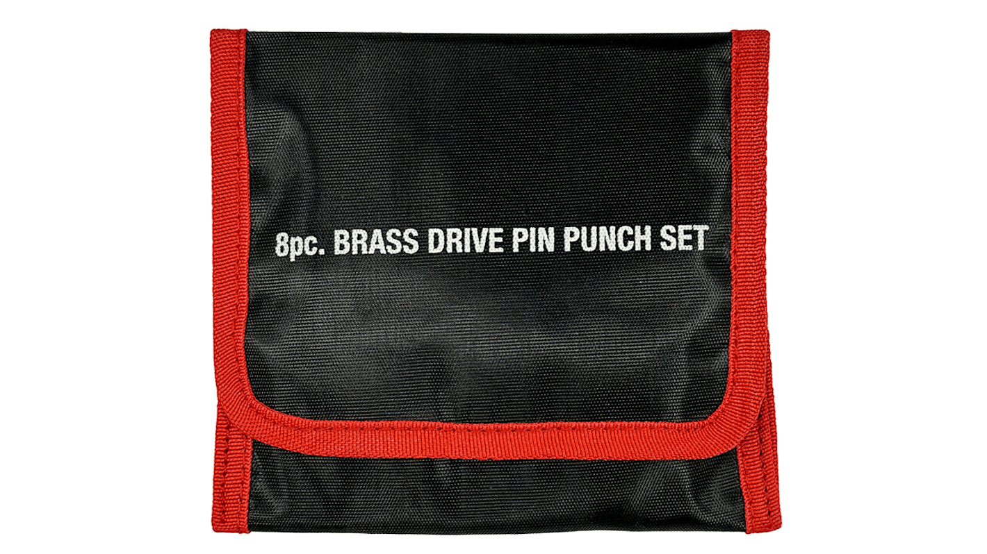RS PRO 8Piece Punch Set, Pin Punch, 1.6 → 8 mm Shank, 88.9 mm Overall RS
