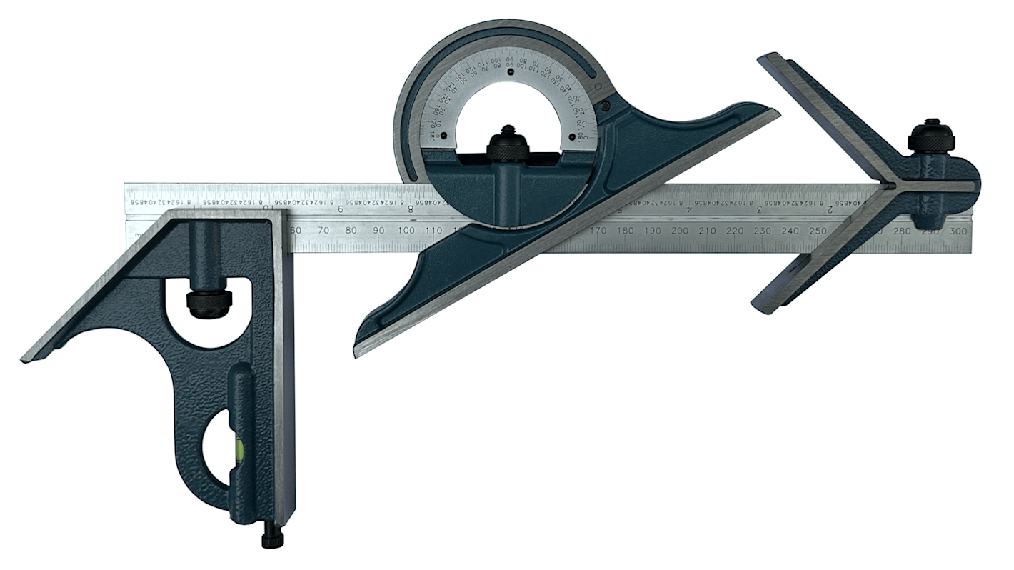 RS PRO 300mm Combination Square, Steel