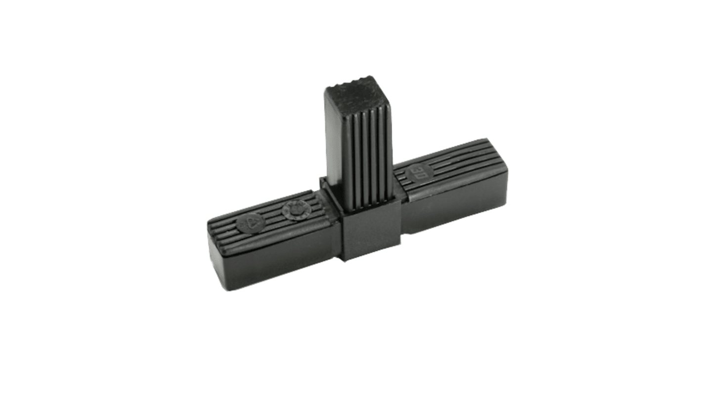 25 x 25 x 1.5 3-WAY TEE CONNECTOR WITH M