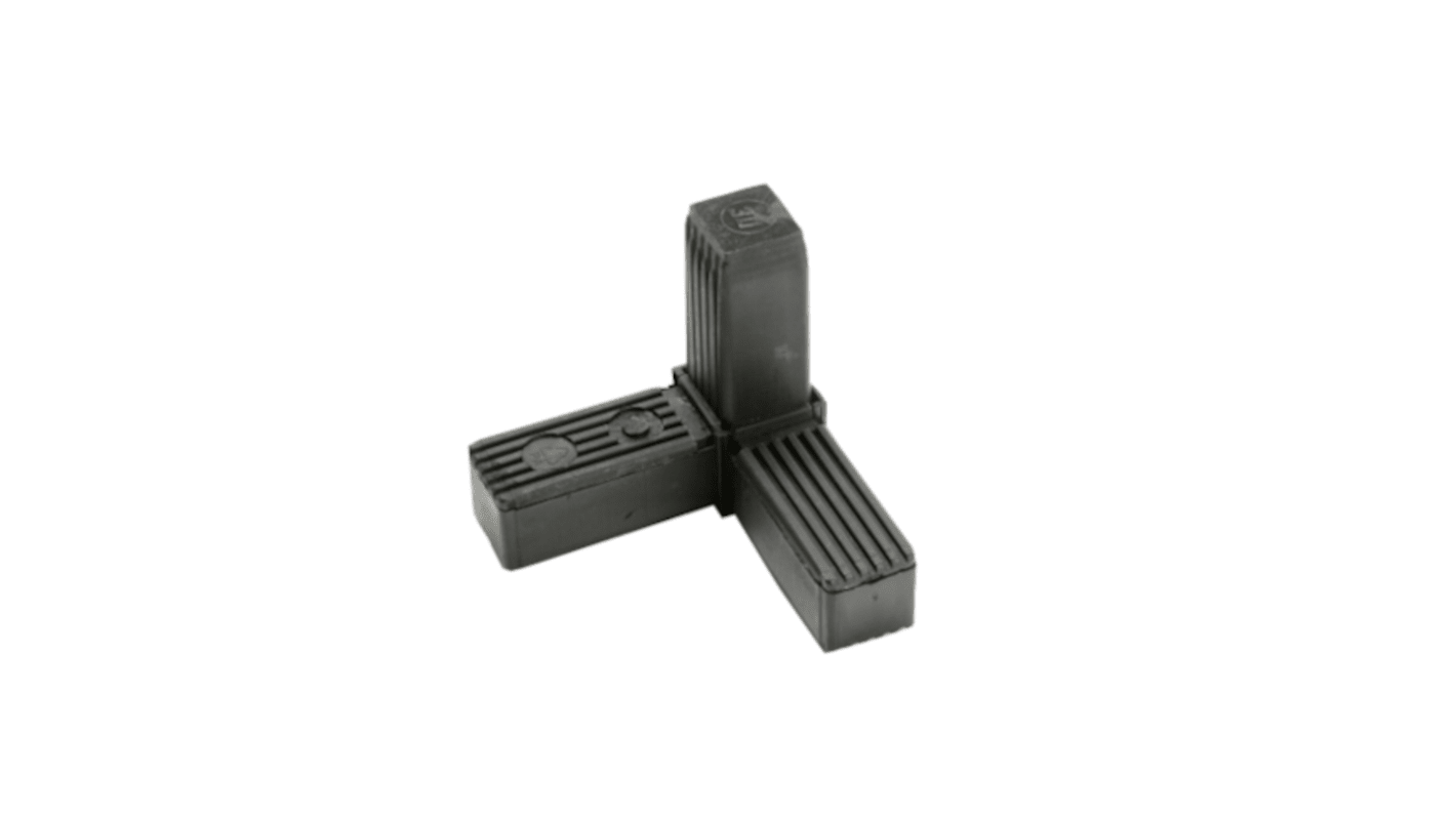 25 x 25 x 1.5 3-WAY CORNER CONNECTOR WIT