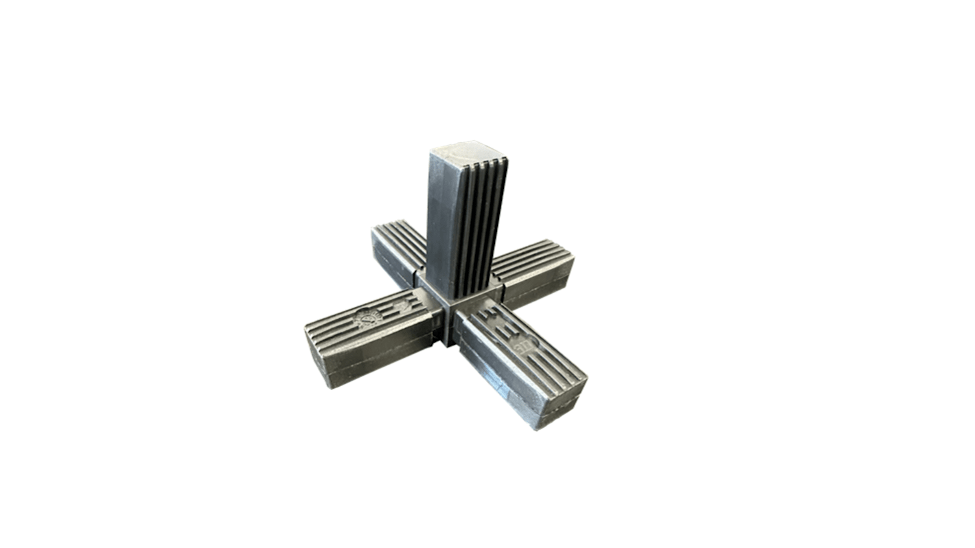 25 x 25 x 1.5 5-WAY CONNECTOR WITH METAL