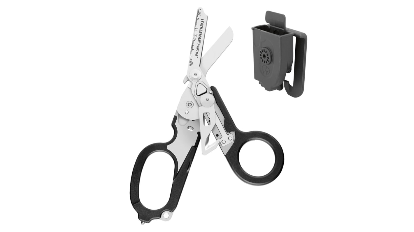 YL831742 Leatherman Raptor Medical Shears Folding Knife, 5in Closed