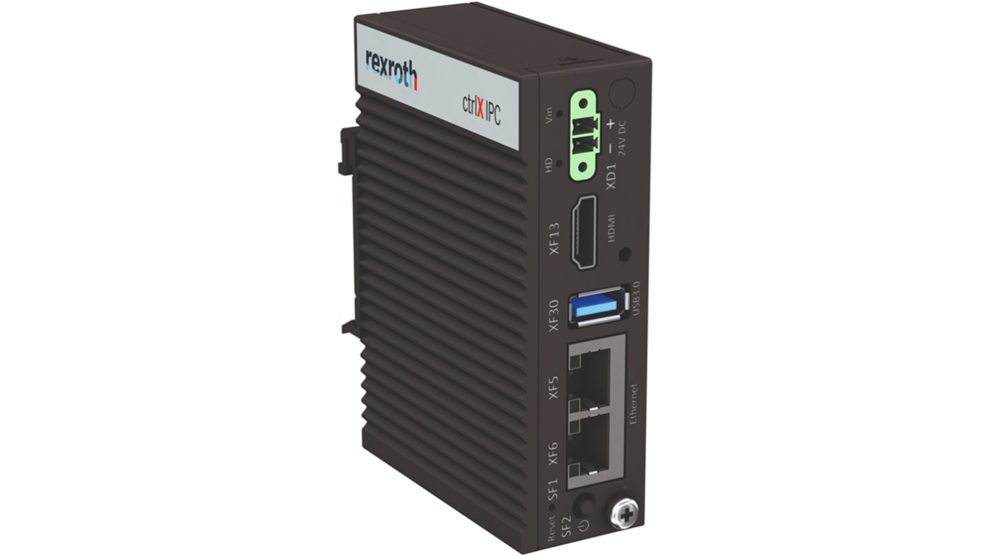 Ordinateur industriel Bosch Rexroth ctrlX IPC – PR21, Intel Atom avec 4 Go, Linux Ubuntu Core 16, 24 V c.c., 20W, IP20