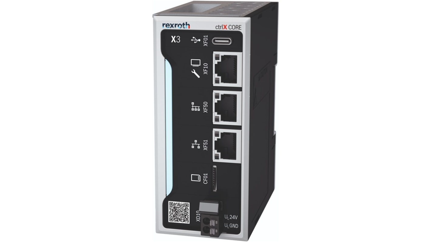 Bosch Rexroth ctrlX CORE IoT átjáró, 1Gbit Ethernet, Ethernet, Quad Arm Cortex A53, 2GB, DDR3 RAM