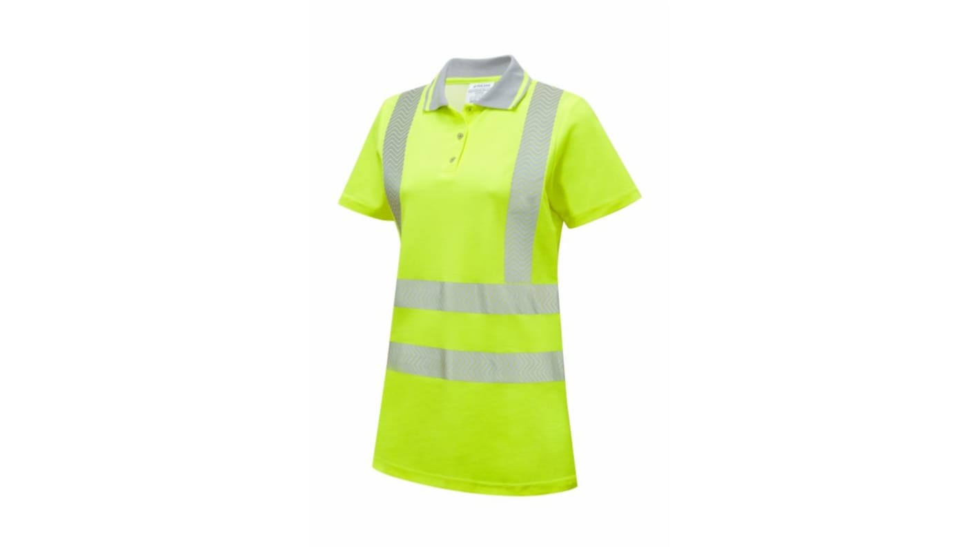 Polo alta visibilità Colore giallo a maniche corte PULSAR LFE950, 96.52 → 106.68cm per donna