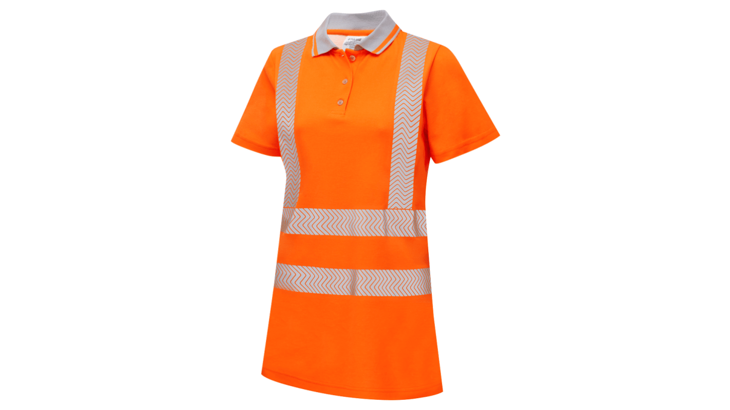 Polo de alta visibilidad Mujer PULSAR de color Naranja, talla 96.52 → 106.68cm