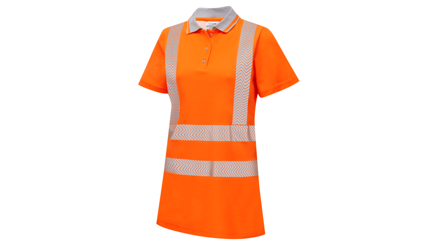 PULSAR LFE951 Orange Women Hi Vis Polo Shirt, 22in