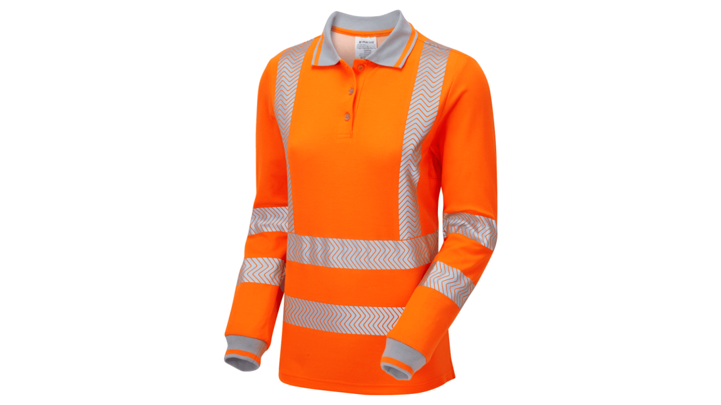 PULSAR Lang Orange 109.22 → 116.84cm LFE954 Warnschutz Polohemd