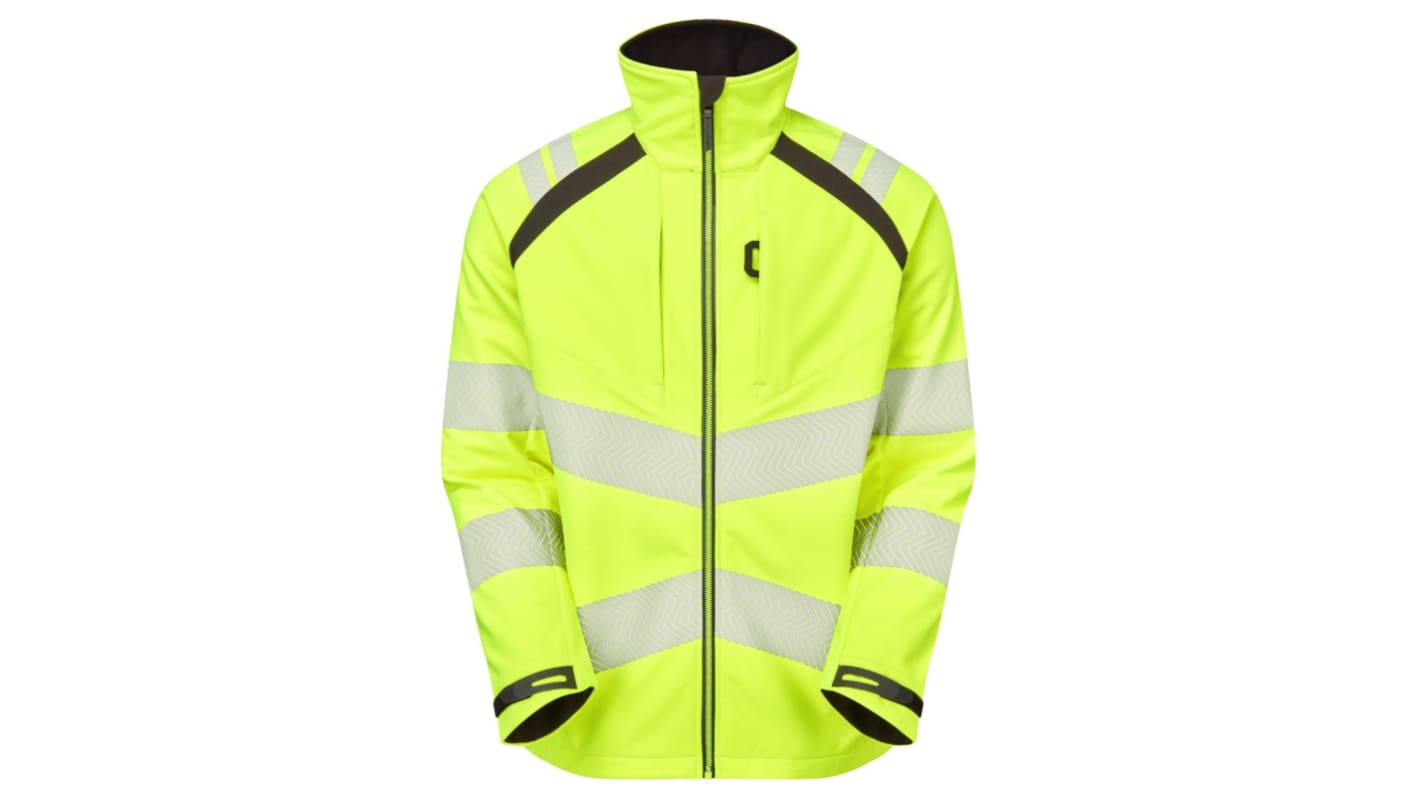 Chaqueta Softshell de alta visibilidad Mujer PULSAR de color Amarillo, talla 10