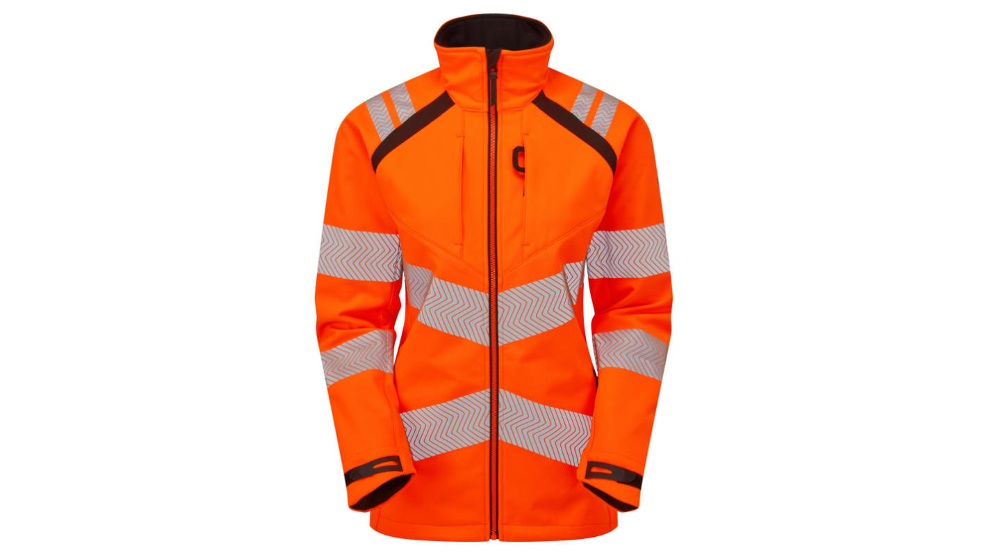 PULSAR Damen Warn-Softshelljacke Orange, Größe 10