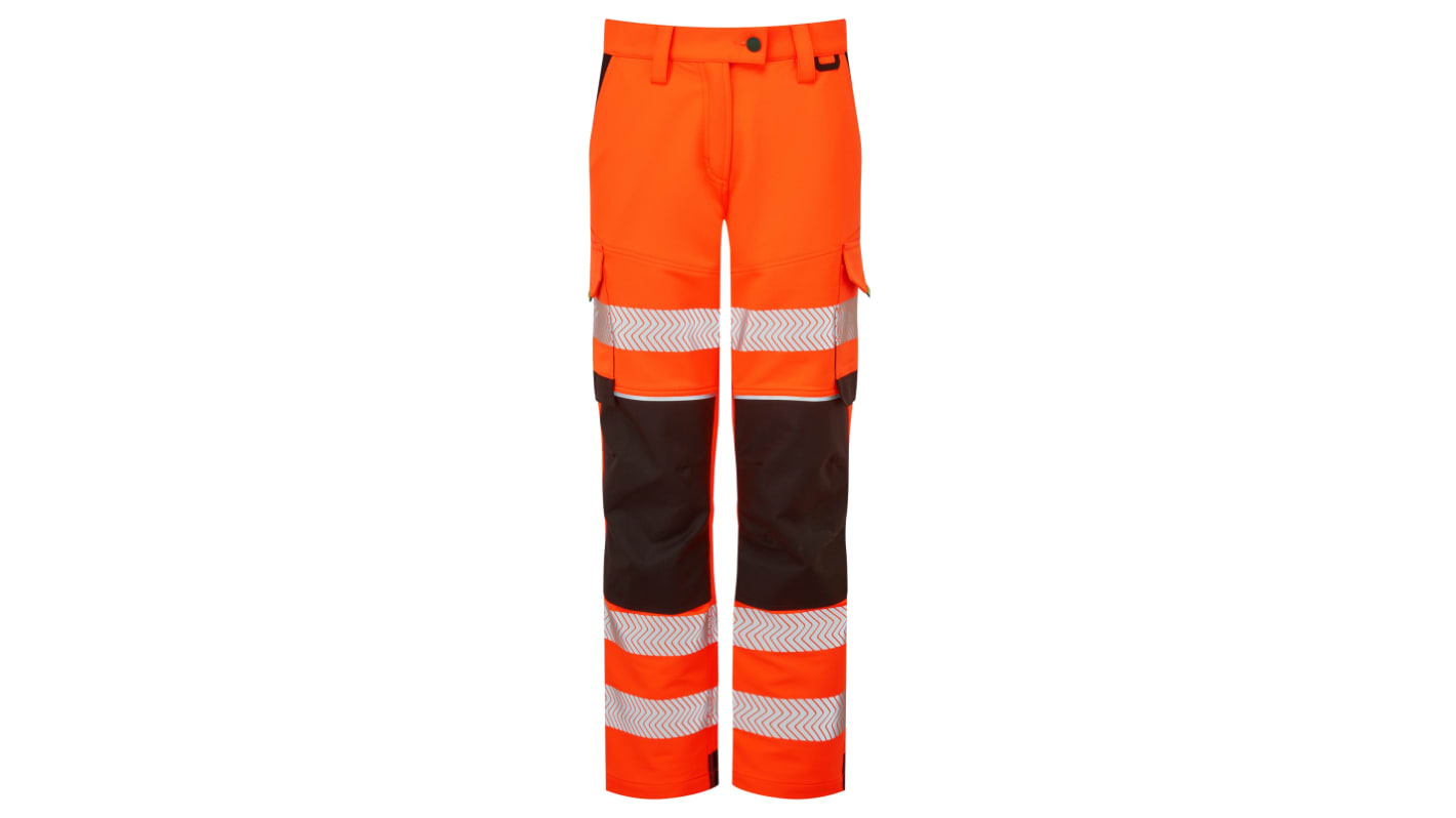Pantalones de alta visibilidad PULSAR, talla 24plg, de color Naranja, Hidrófugo
