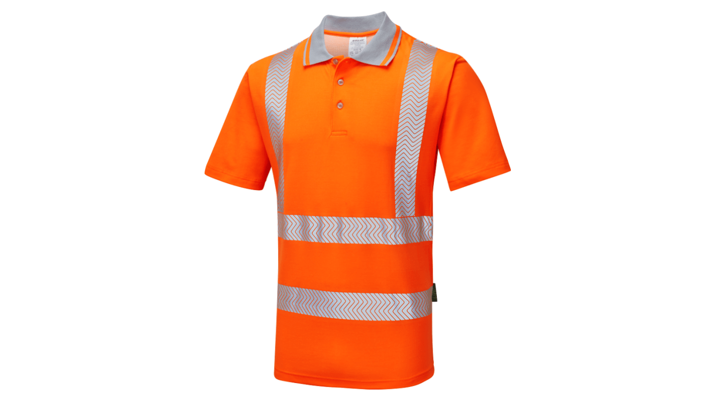 PULSAR LFE901 Orange Men Hi Vis Polo Shirt, 5XLin