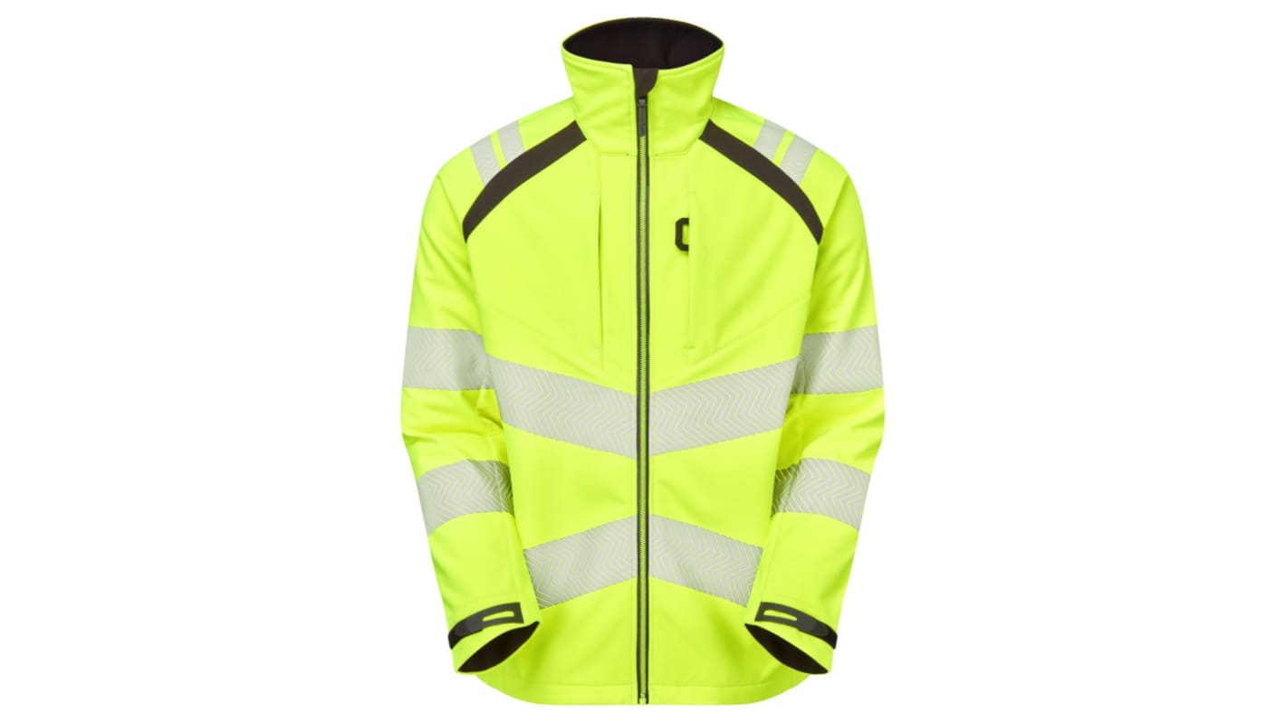 PULSAR LFE915 Yellow Men Hi Vis Softshell Jacket, XXL