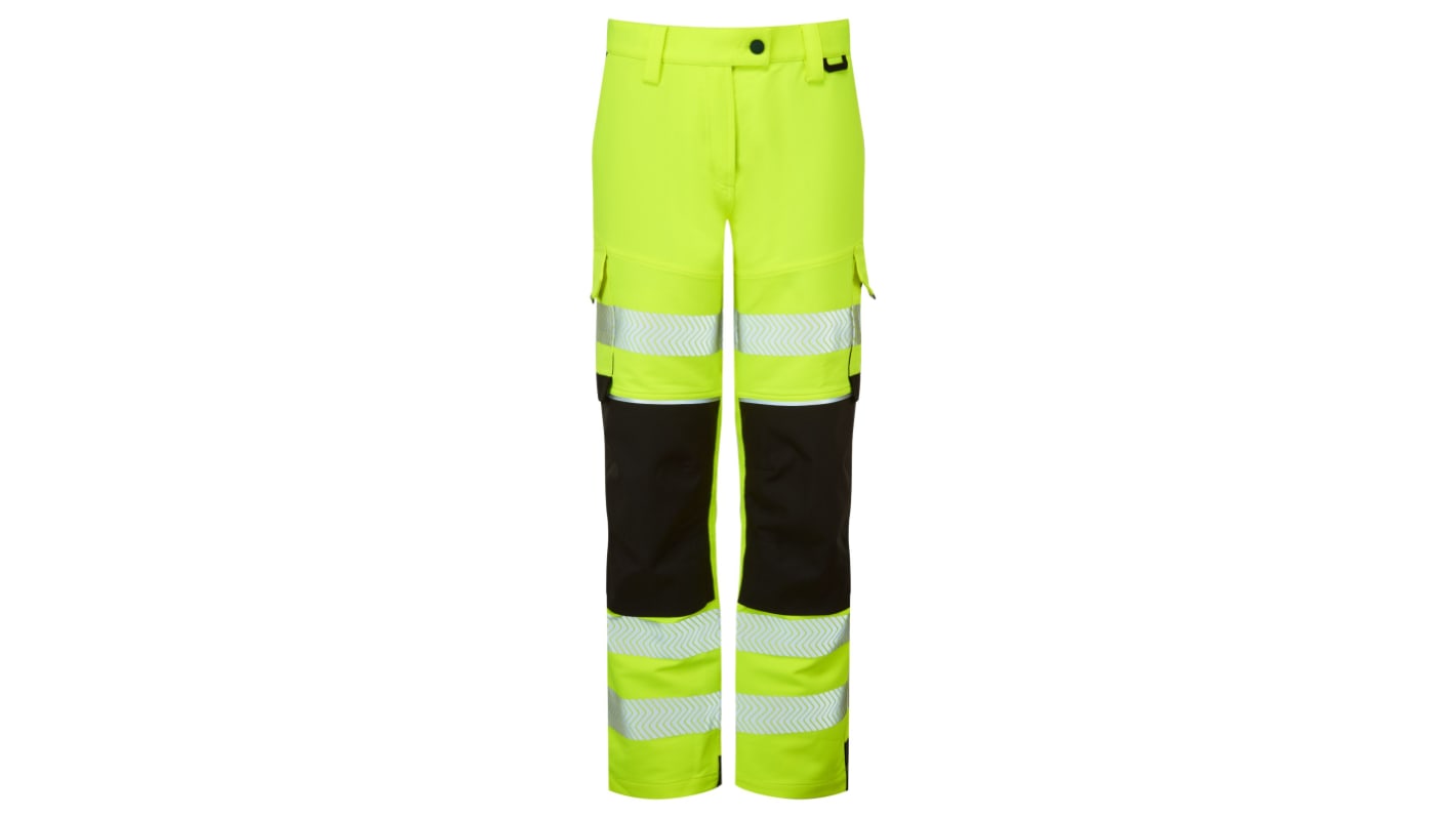 Pantalones de alta visibilidad PULSAR, talla 32plg, de color Amarillo, Hidrófugo
