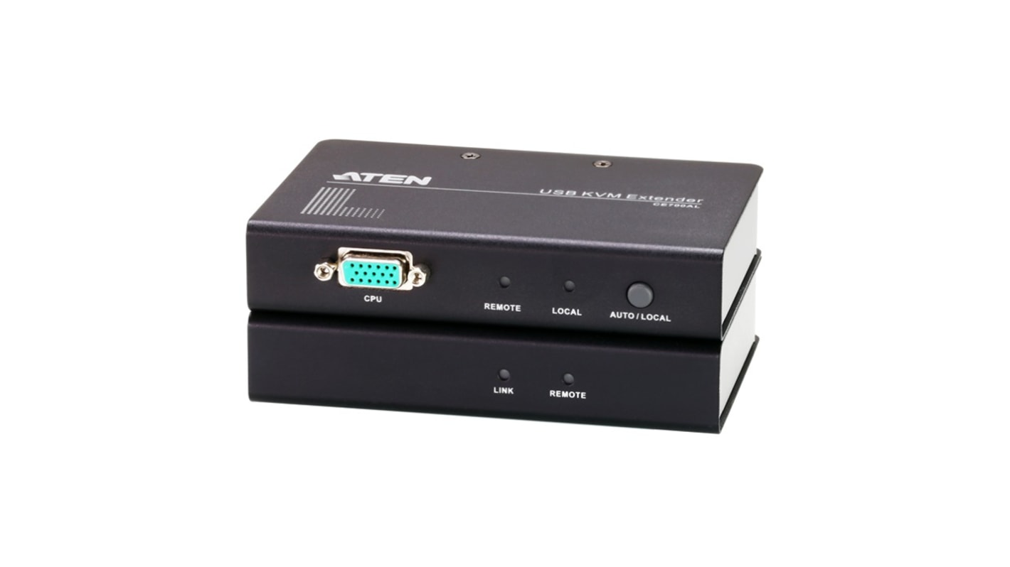 Aten Dual Monitor USB USB, VGA over CAT 5 KVM Extender, 150m