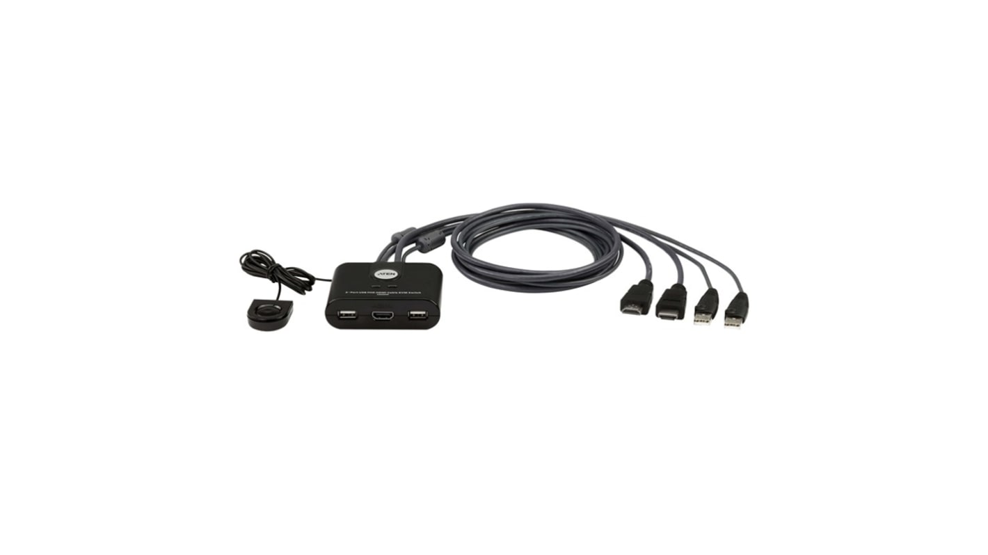 Aten KVM-Switch 7-Port 1 Videoausgänge HDMI 1 Displays USB HDMI