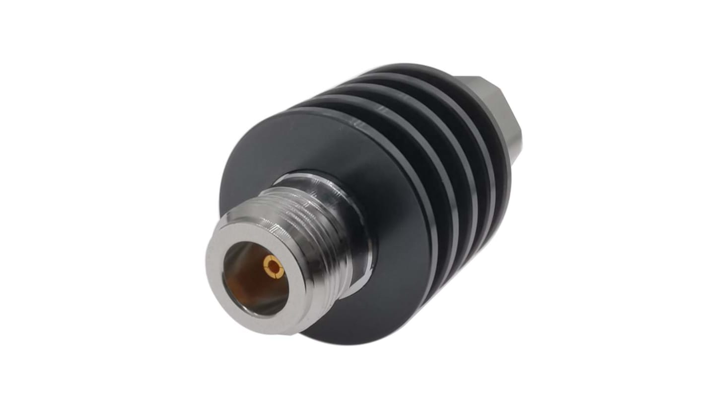 Huber+Suhner RF Attenuator Straight Coaxial Connector N 6dB, Operating Frequency 18GHz