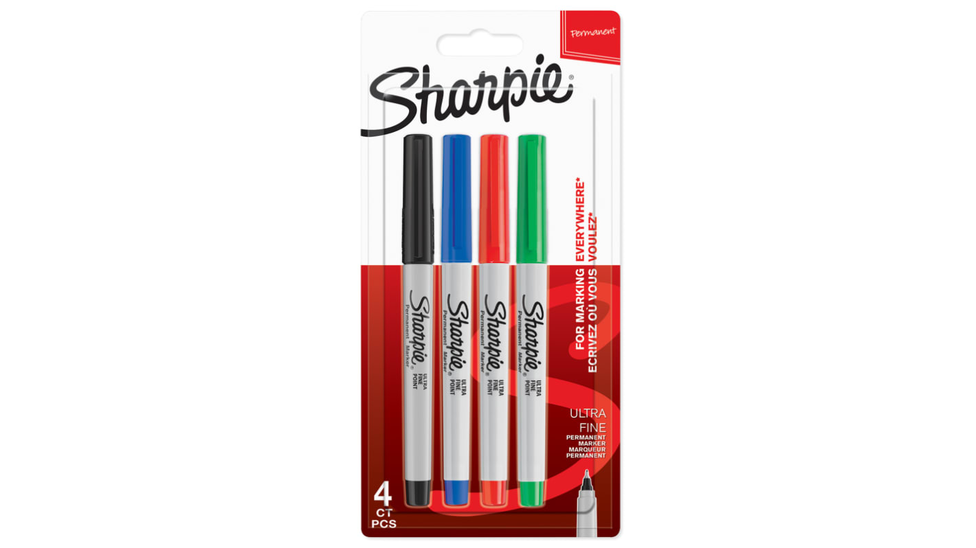 Sharpie Markierstift, Permanentmarker, Ultrafein, Gemischt, Spitzenform: Kugel