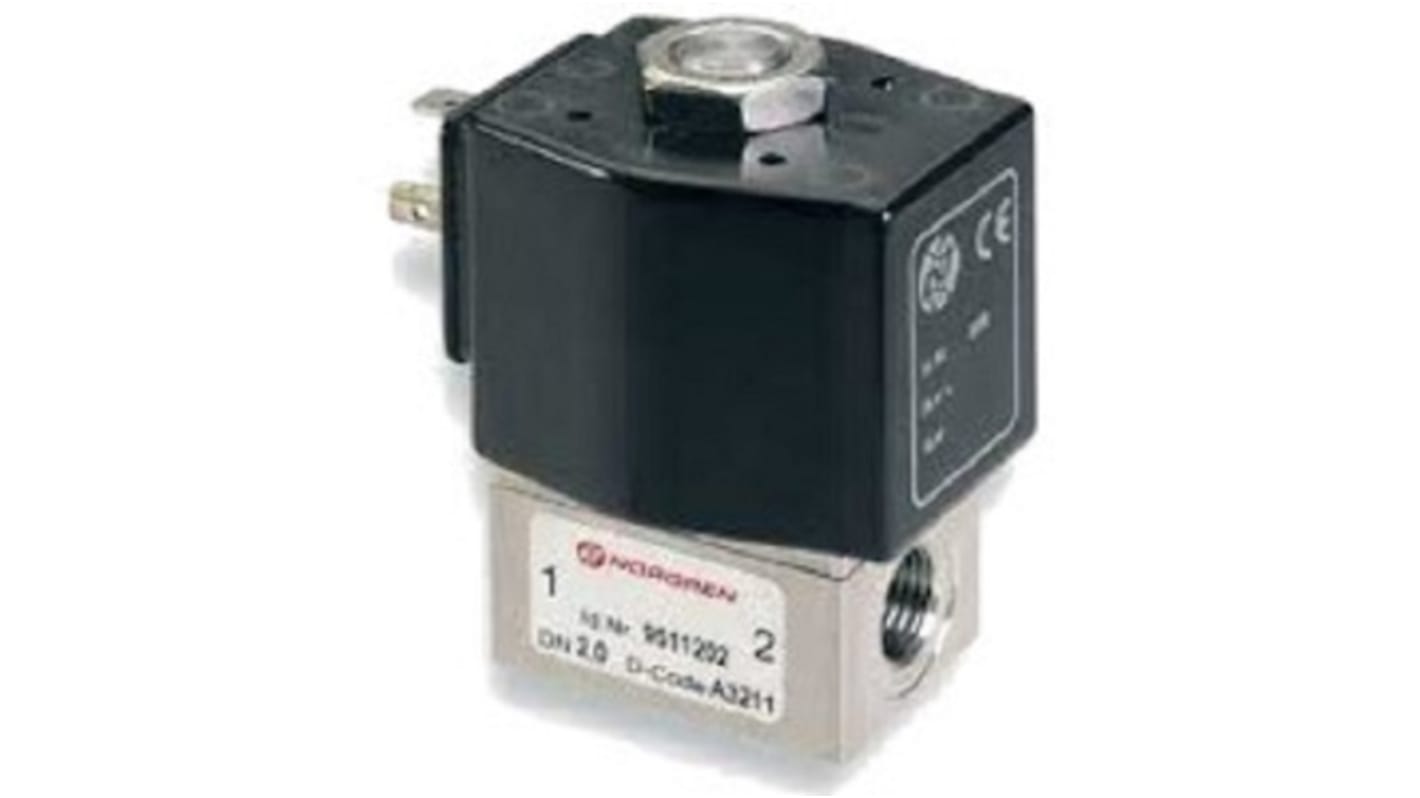 Elettrovalvola a Solenoide Norgren, funzione Normally Closed, azionamento Solenoide