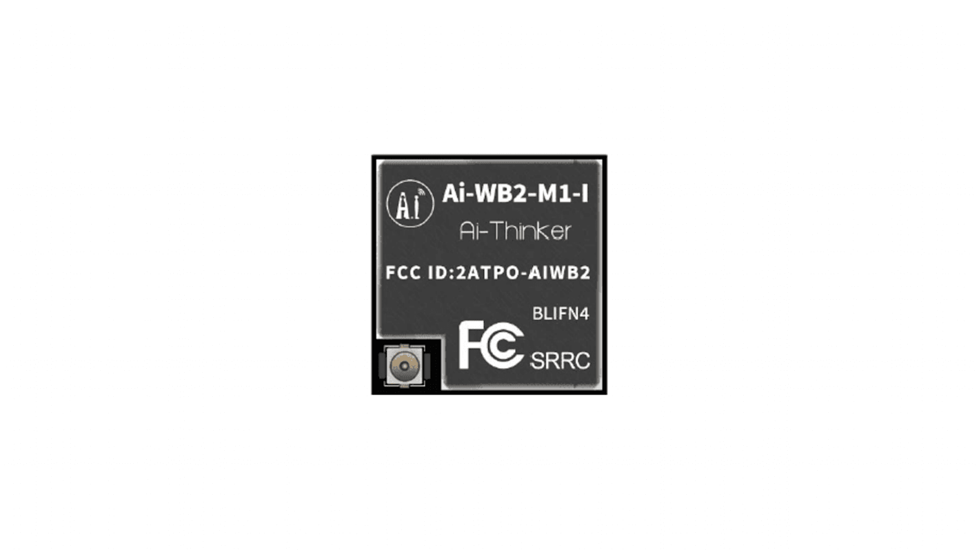 WiFi a Bluetooth modul Ai-WB2-M1-I IEEE 802.11 b/g/n WEP, WPA, WPA2 ADC, GPIO, I2C, SPI, UART RF Solutions
