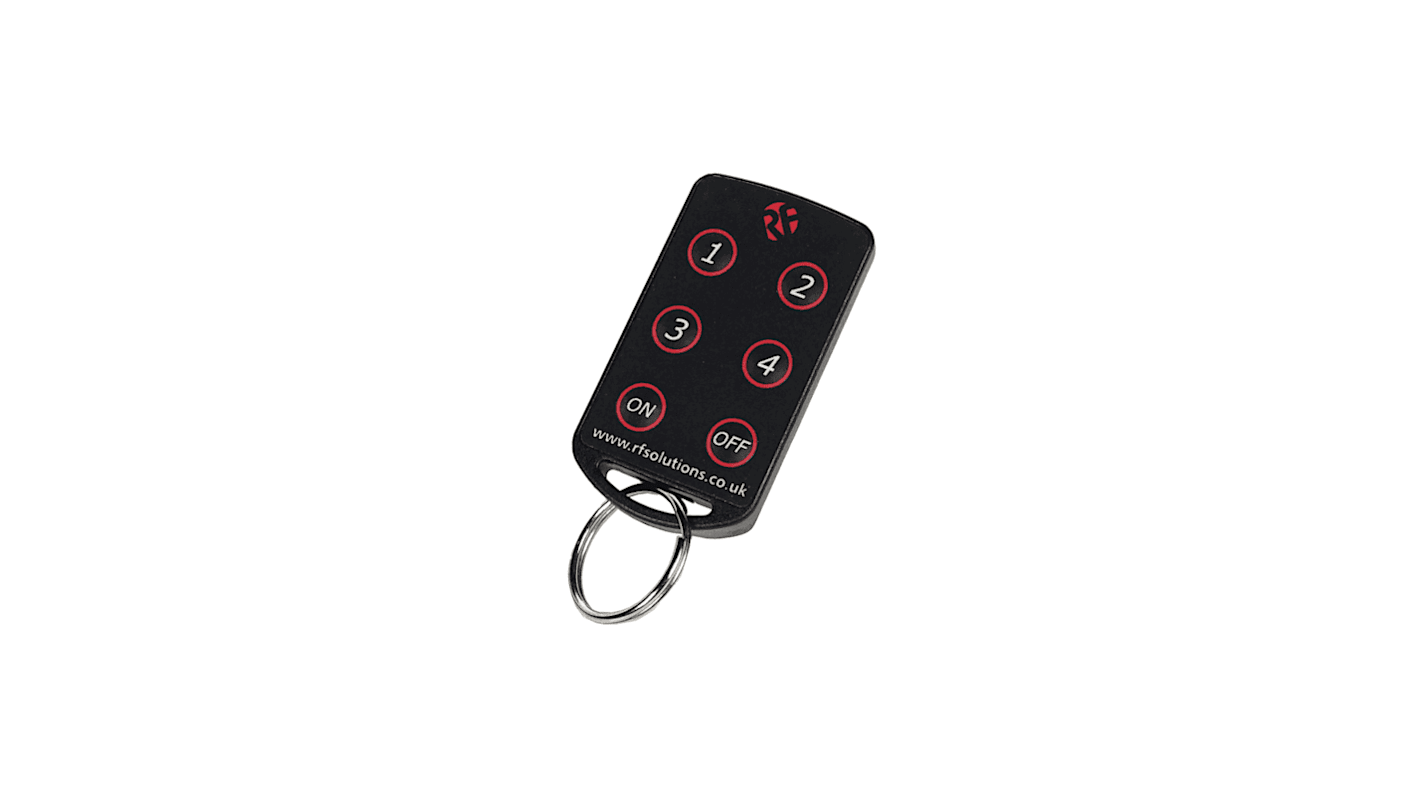 RF SolutionsFOBBER-4T6 6 Button Remote Control Fob, 433.92MHz