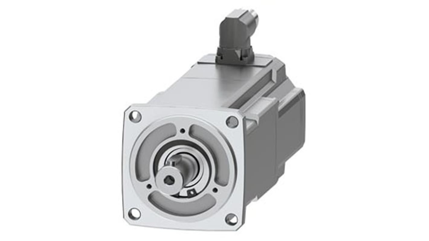 Siemens 400 → 480 V 1.07 kW Servo Motor, 6000 rpm, 7.6 Nm Max Output Torque, 19mm Shaft Diameter