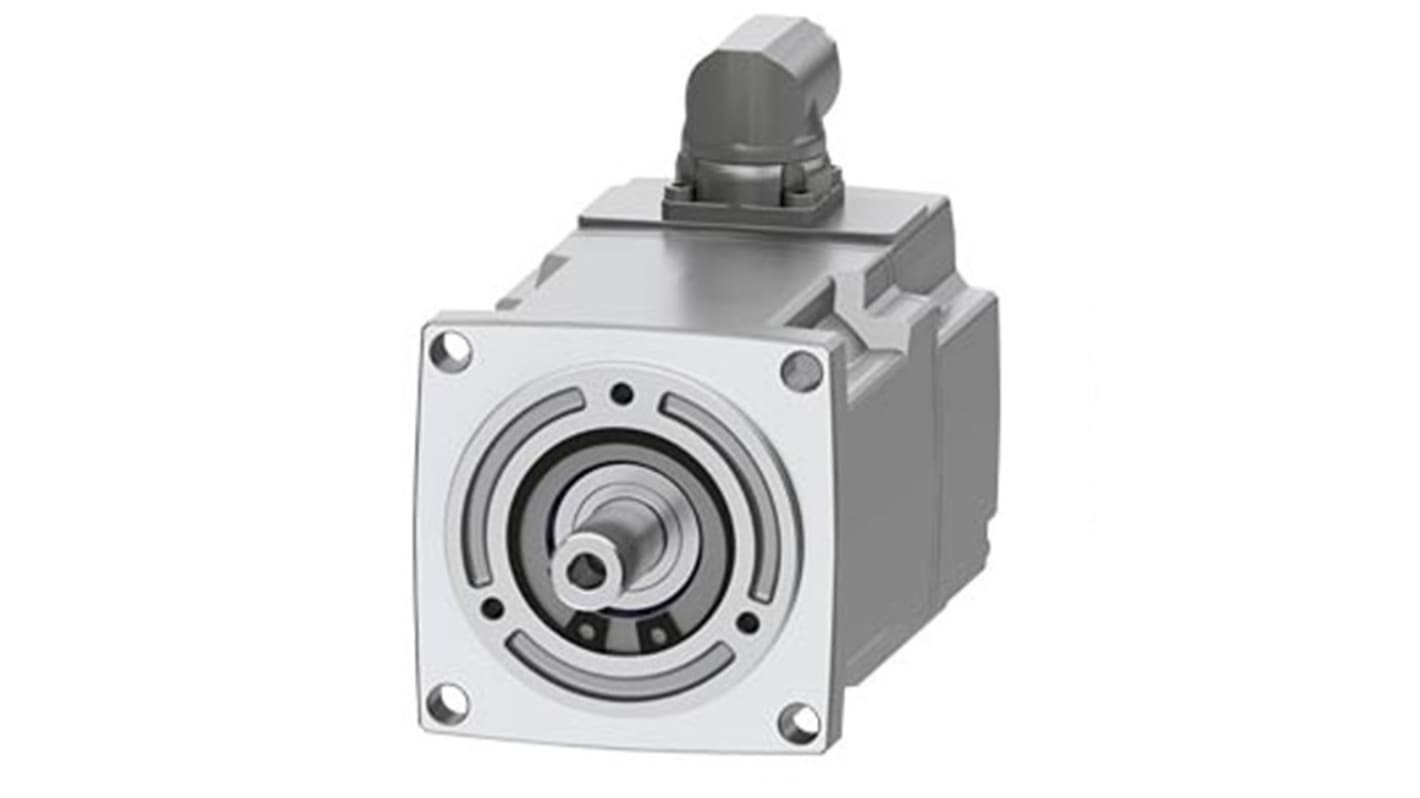 Siemens Servomotor, 1,85 Nm, 400 → 480 V, 6000 Umdrehungen pro Minute, 0,26 kW, 0.64Nm, 14mm