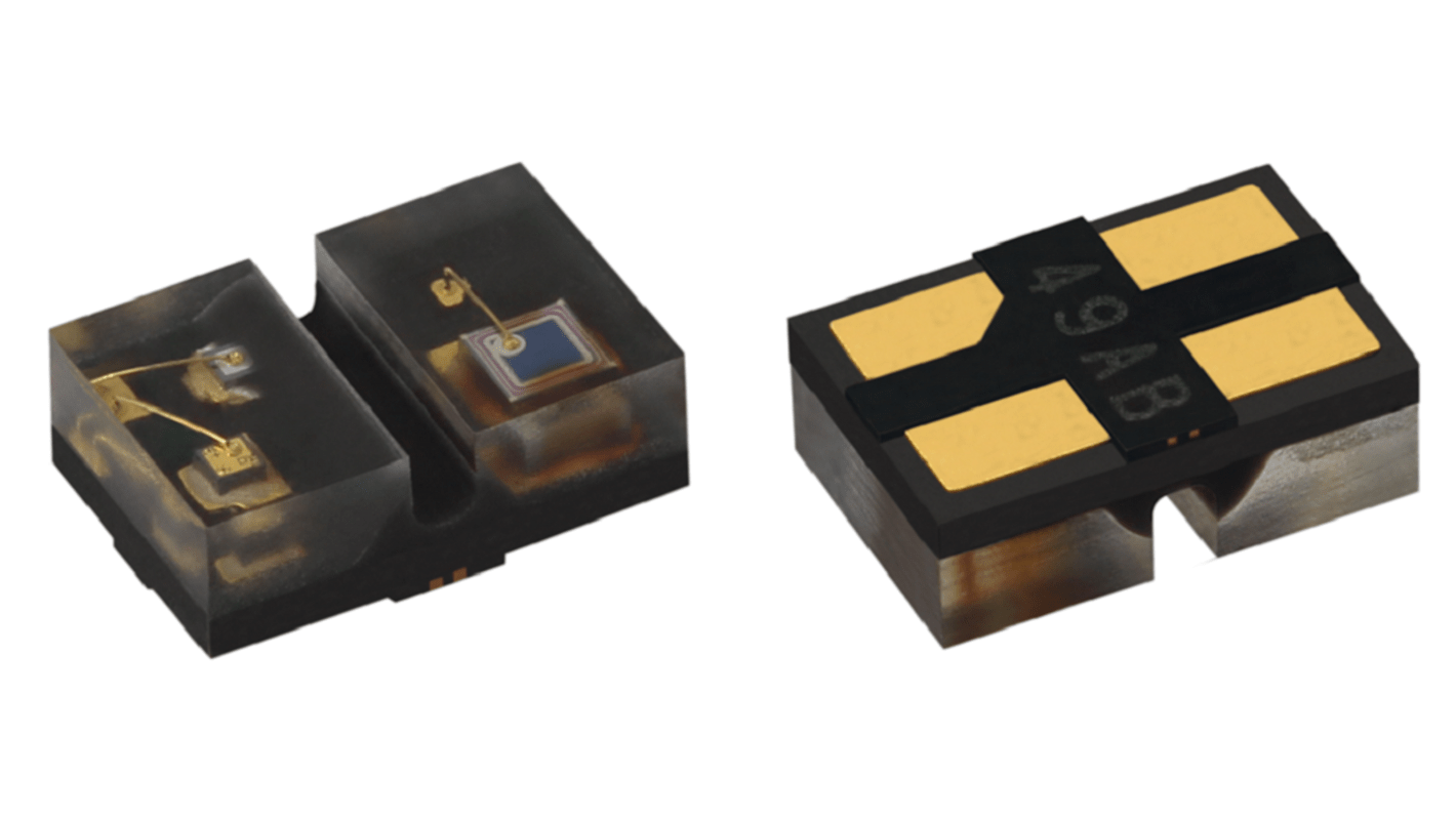 Vishay VCNT2030 Reflexionslichtschranke 0.9mm Peak Abstand Transistor-Ausgang 10μs -Kanal SMD