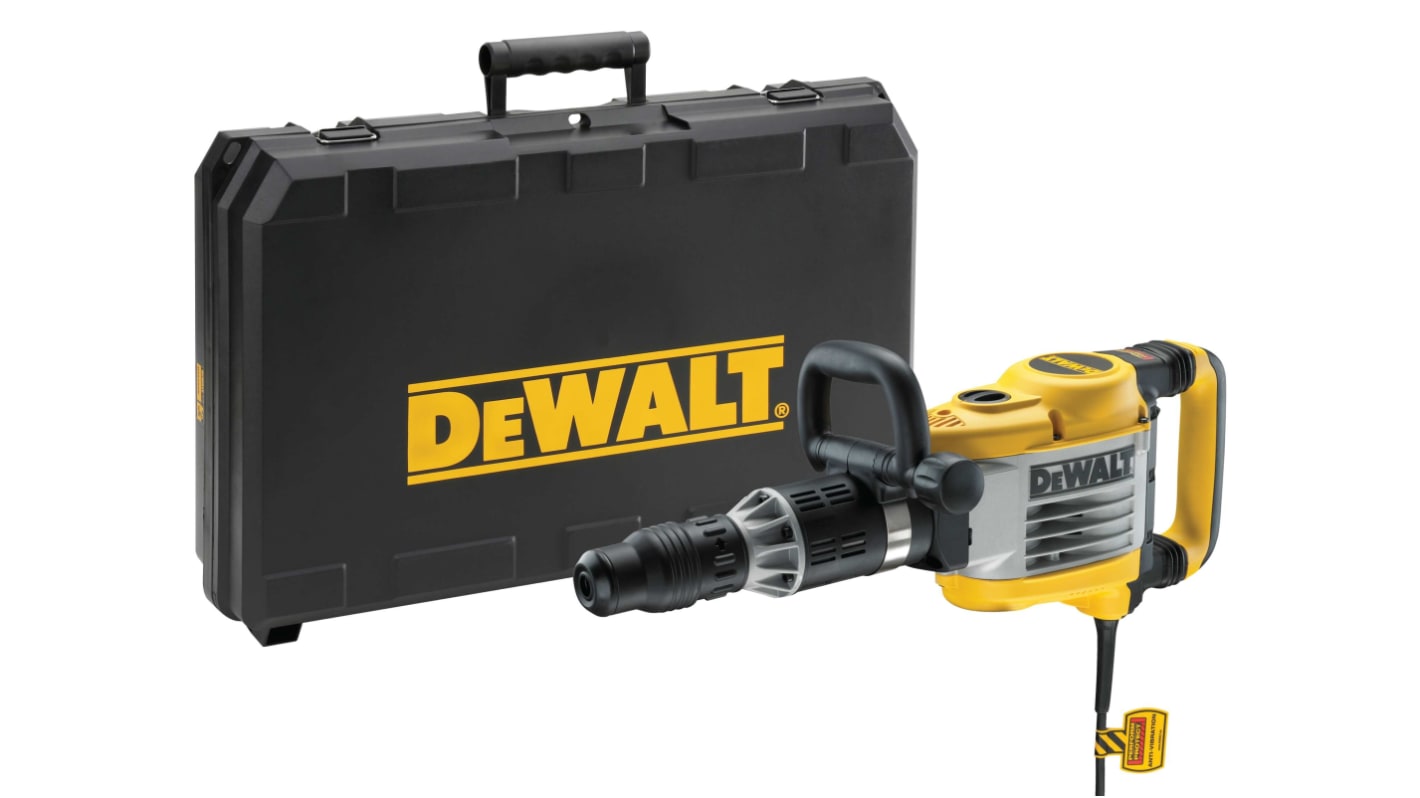 Martillo de demolición DeWALT de 10.5kg, longitud 650 mm