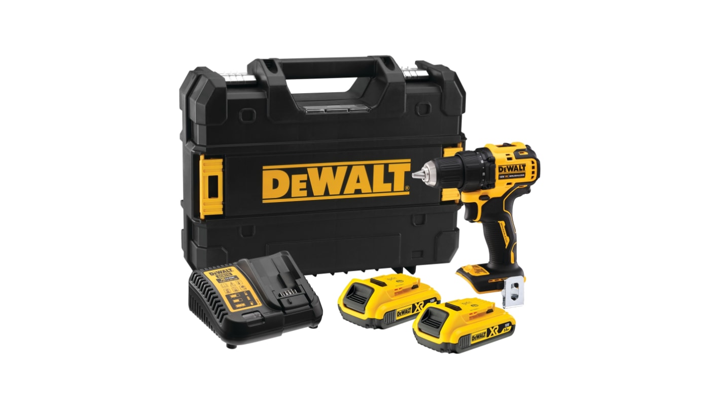 Taladro-atornillador DeWALT a batería Li-Ion de 18V 2Ah con 1 batería, EU