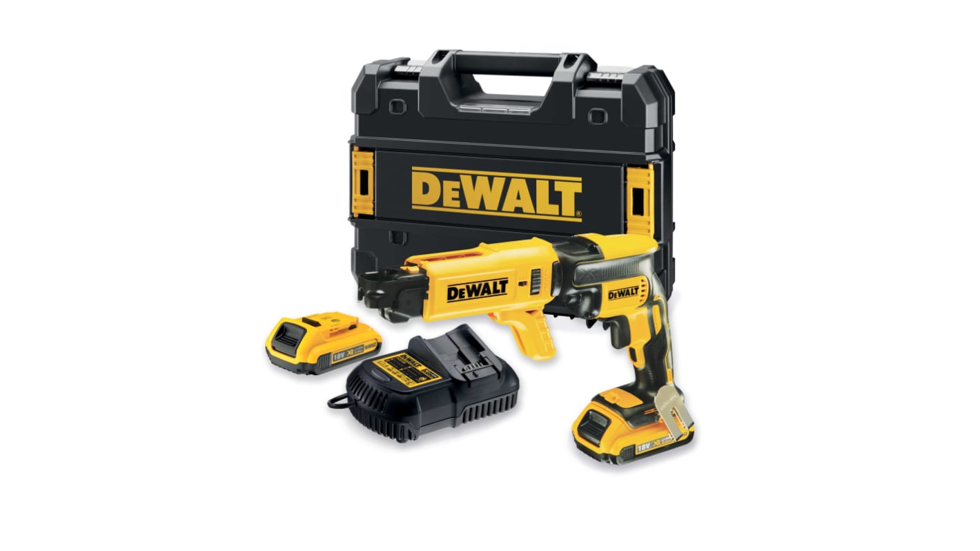 Taladro-atornillador DeWALT a batería Li-Ion de 18V 2Ah con 1 batería, EU