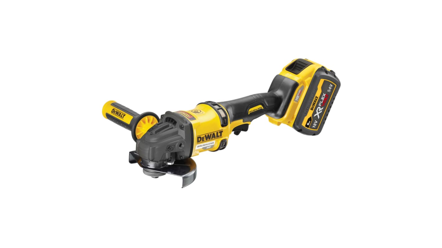 Smerigliatrice DeWALT DCG418, disco 125mm, vel. 9000giri/min, 54V, Cordless, Cordless