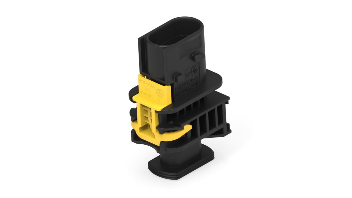 116707302 TE Connectivity, Heavy Duty Sealed Connector Series Automotive Connector Plug 3