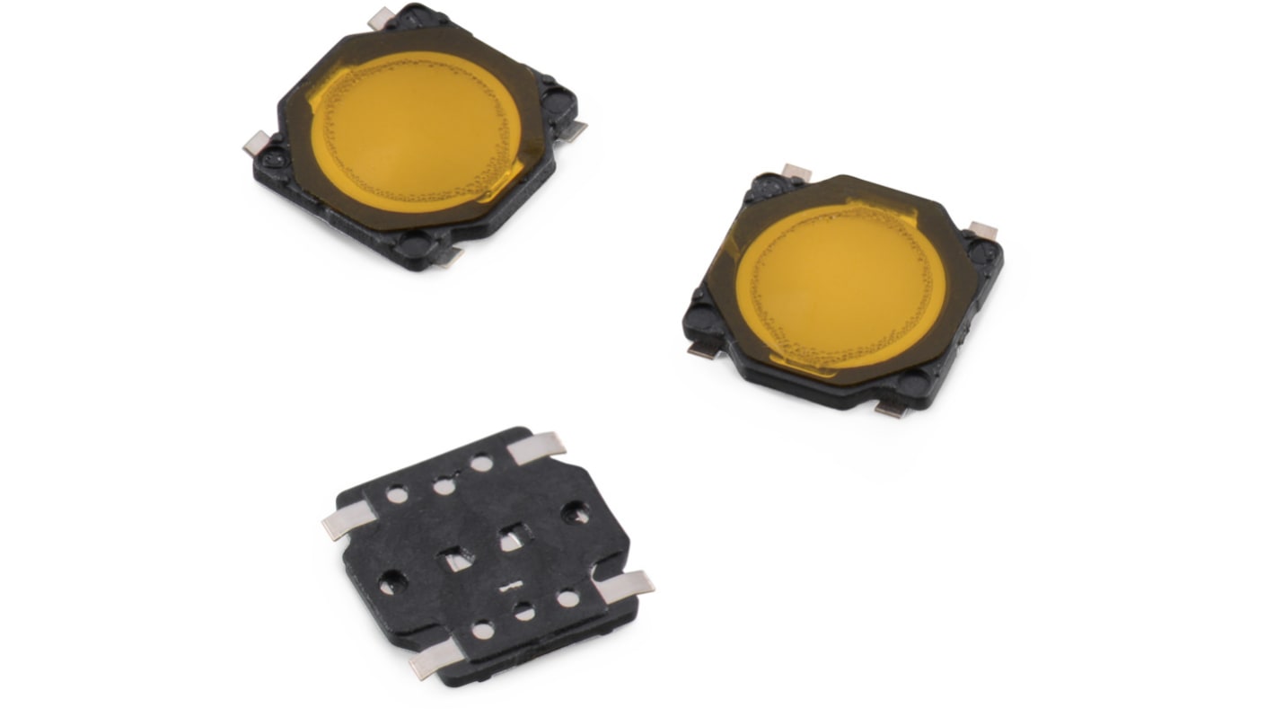 Black Tact Switch, SPST 50mA 0.7mm Surface Mount