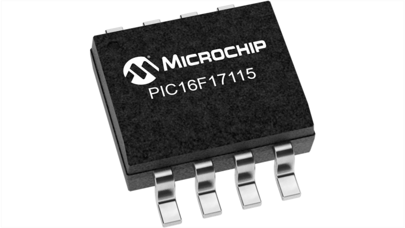 Microchip PIC16F17115-I/SN, 8bit PIC16 Microcontroller, PIC16, 64MHz, 14 KB EEPROM, Flash, 8-Pin SOIC