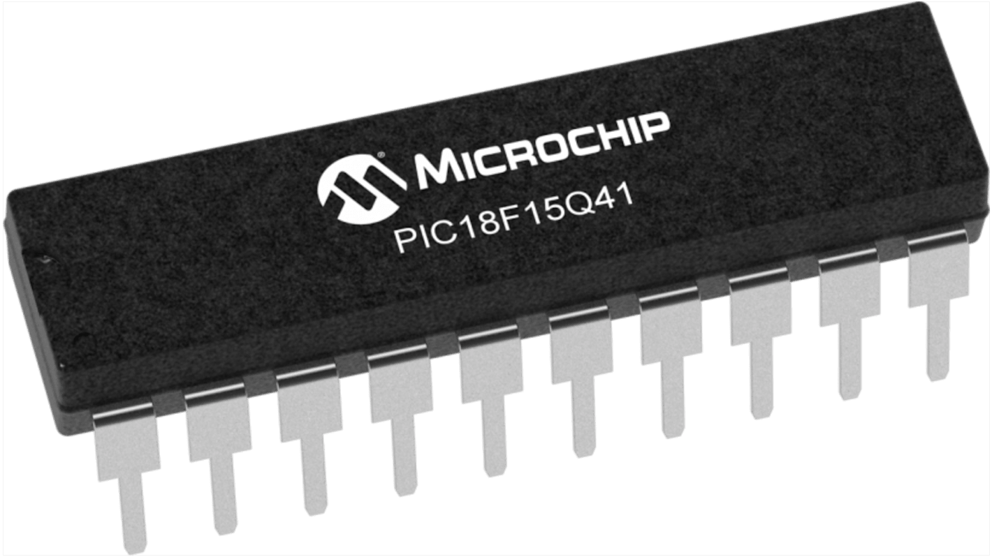 Microchip PIC18F15Q41-I/P, 8bit PIC18 Microcontroller, PIC18, 64MHz, 32 KB EEPROM, Flash, 20-Pin PDIP