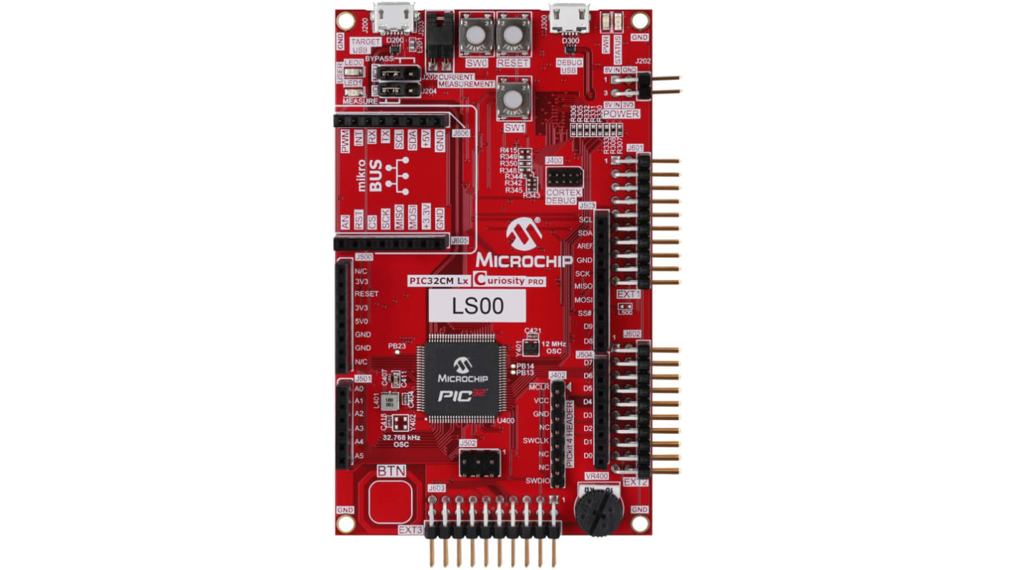 Kit di valutazione PIC32CM LS00 Curiosity Pro Microchip, CPU PIC32