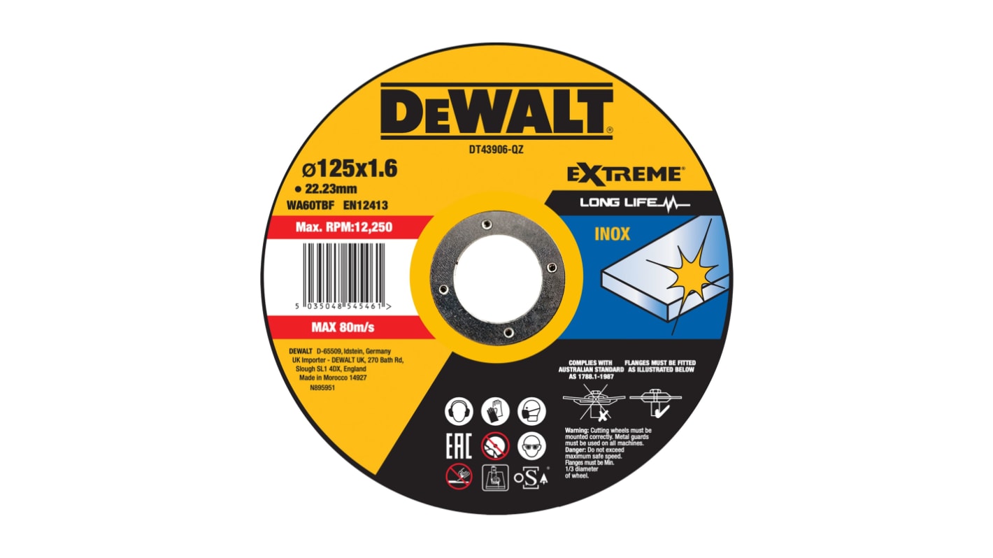 DeWALT, Longitud de Corte 125mm, unidades, para Metal