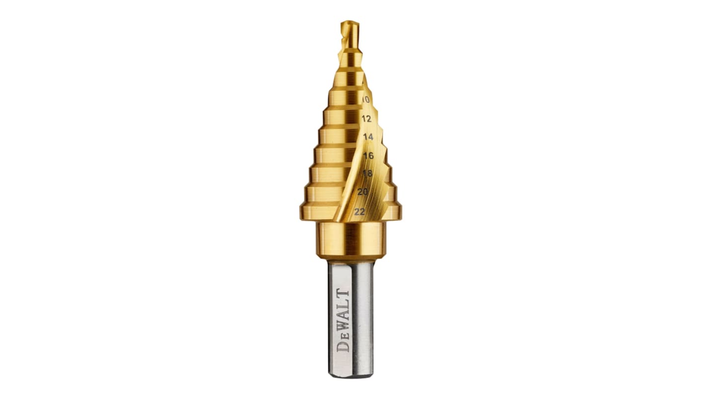 DeWALT Titanium Step Drill Bit 4mm x 22mm