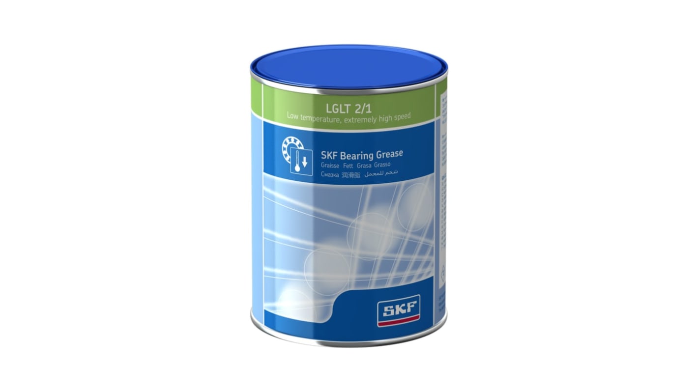 SKF extremely high speed grease LGLT 2, Low temperature Lithium-Komplex, Synthetik Schmierfett für Lager, Dose 900 g