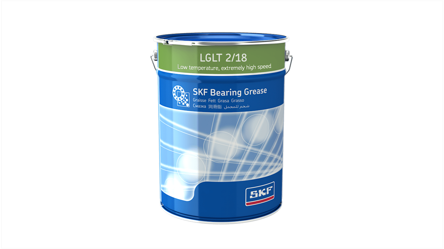 Grasa para rodamientos de Complejo de litio, Aceite sintético de PAO SKF LGLT 2 LGLT 2/18, Cubo de 16 kg